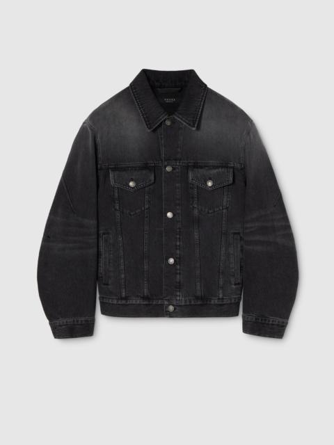 Washed certified cotton denim jacket