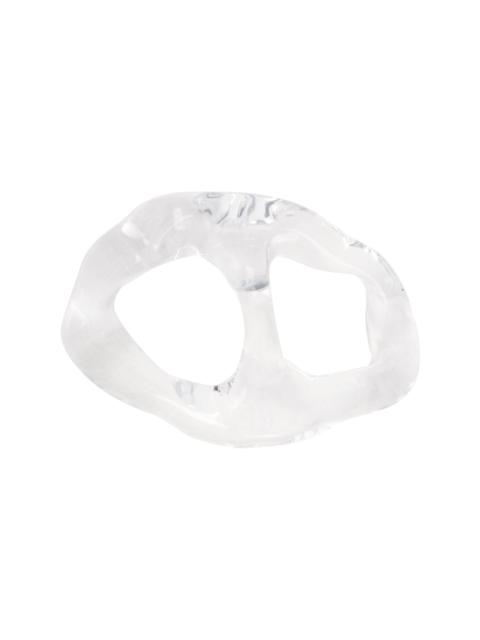 Transparent Crystalline Stole Buckle Tie Bar