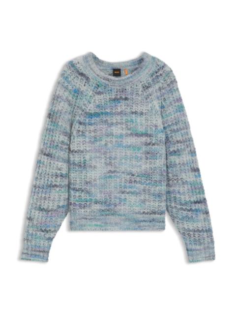 ALPACA-BLEND RELAXED-FIT SWEATER WITH MULTICOLORED YARNS