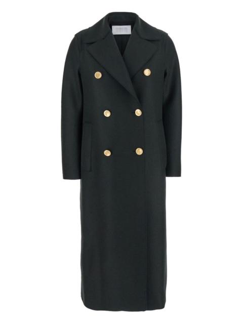 Military double-breasted gold-button coat