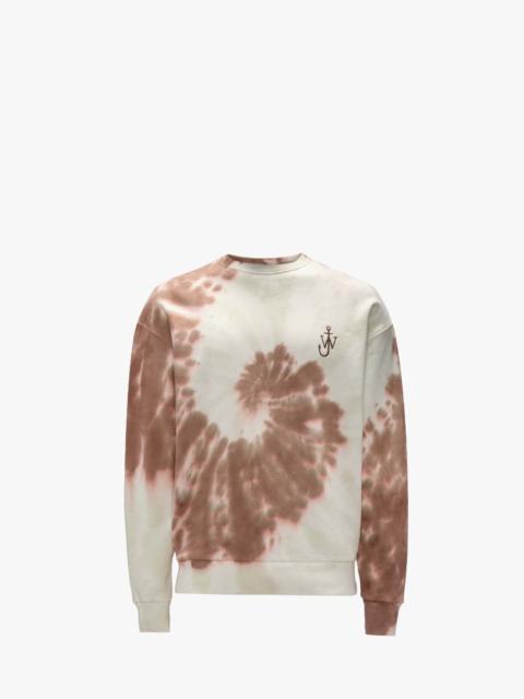 TIE -DYE SWEATSHIRT WITH CAT PRINT