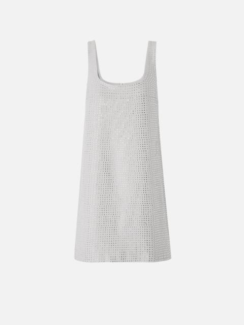 FULLY RHINESTONED MINI DRESS