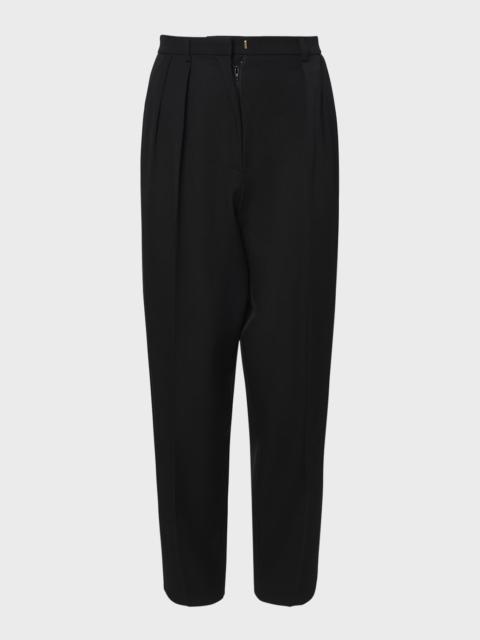 Emmett Straight-Leg Wool Trousers