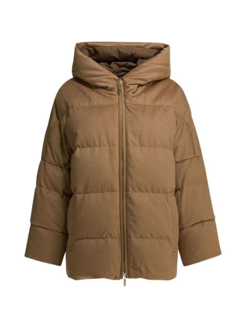 hooded puffer coat