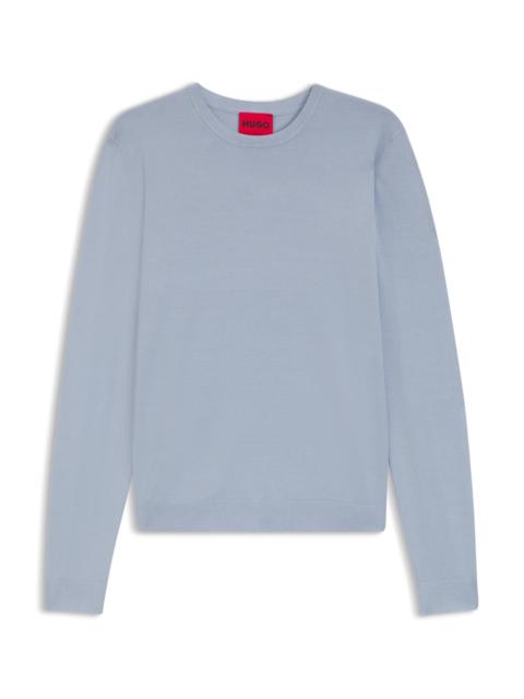 REGULAR-FIT KNITTED SWEATER WITH CREW NECKLINE
