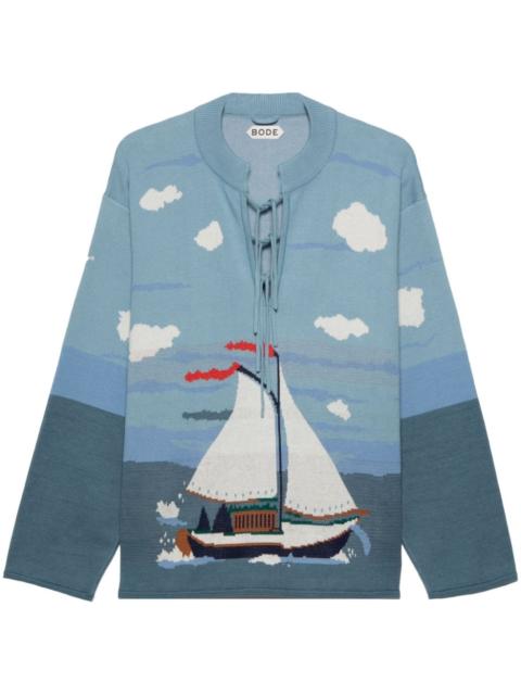 Pinafore cotton jumper