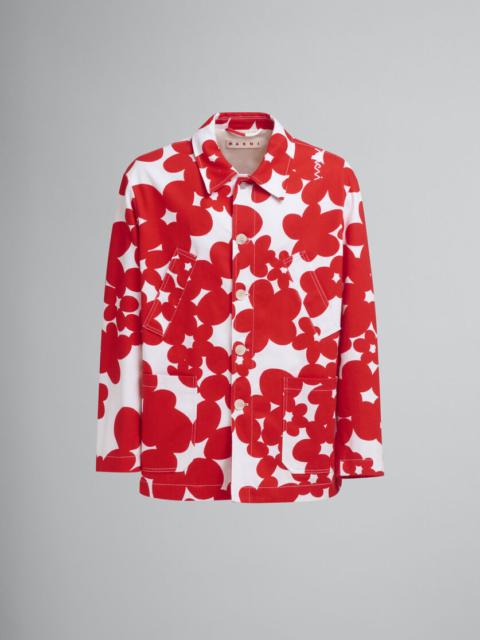 RED AND WHITE DILLIES PRINT JACKET