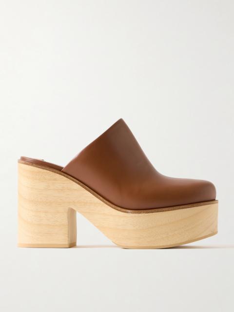 Blake Leather Platform Clogs