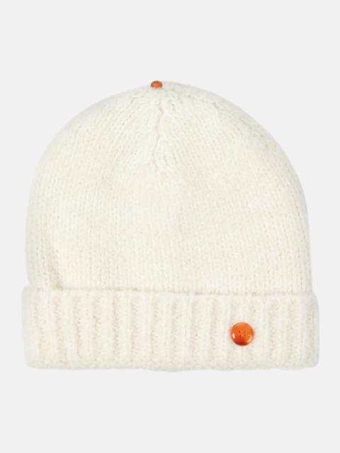 Wind ribbed-knit cashmere beanie