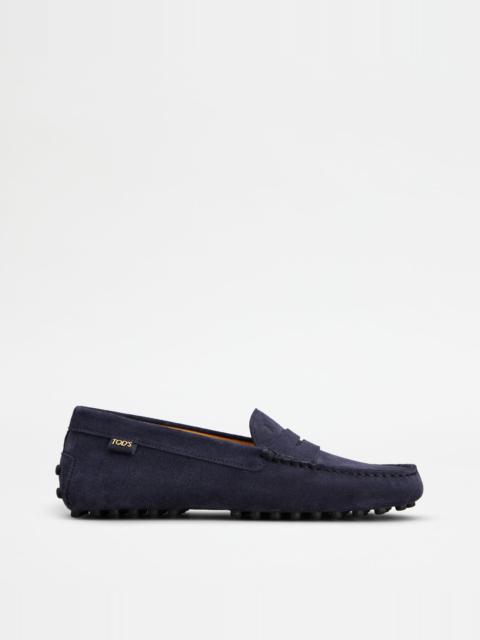 GOMMINO DRIVING SHOES IN SUEDE - BLUE