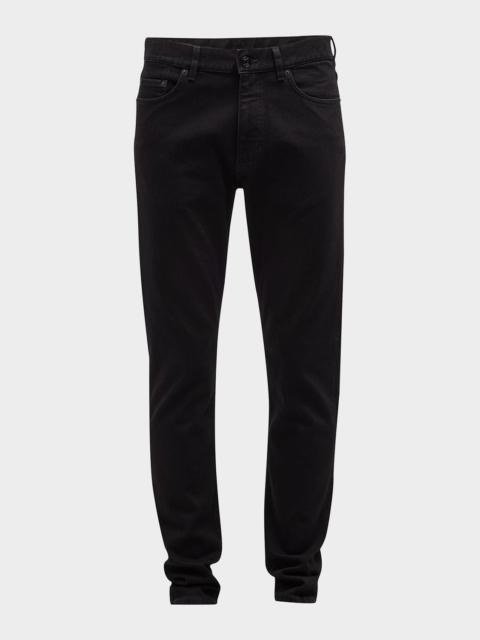 Men's 5-Pocket Black Wash Denim Jeans