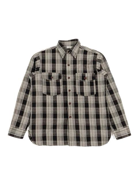 Lot. 3022 Flannel Shirt With Chinstrap G Pattern Grey (One Wash)