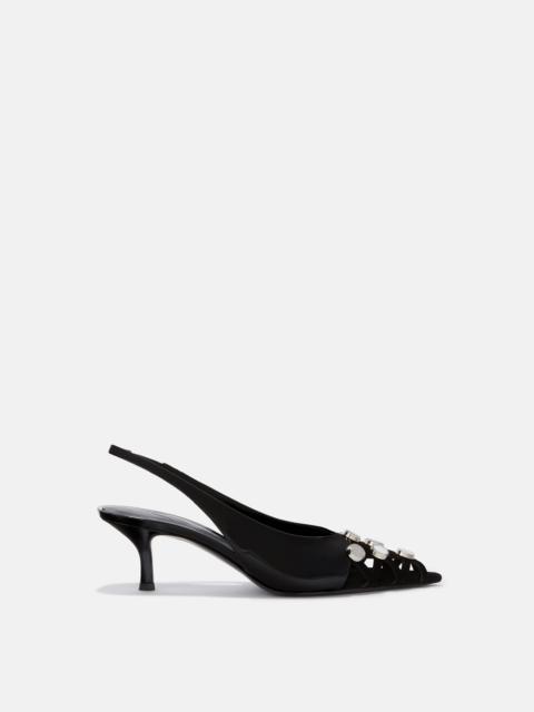 ''FIONA'' BLACK SLINGBACK