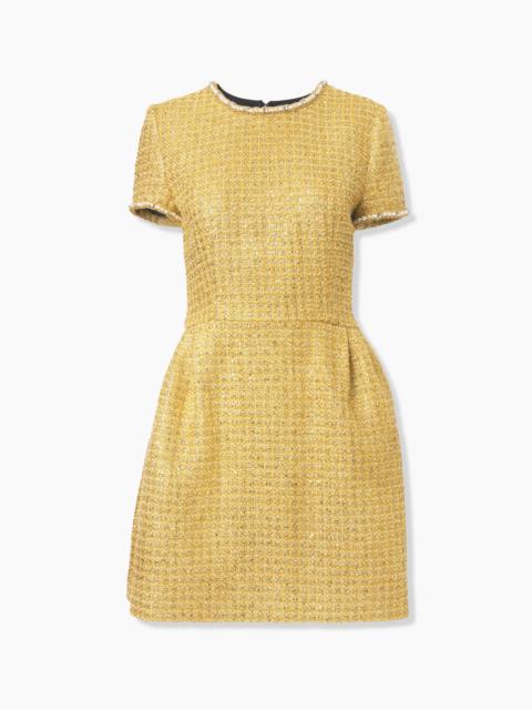 Embellished Lurex Tweed Mini Dress