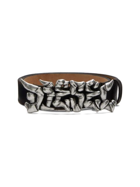 Brown B-Graffiti Belt
