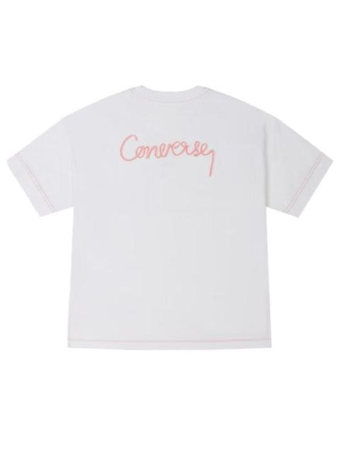(WMNS) Converse T-Shirt 'White' 10025874-A01