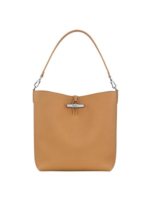 Le Roseau Hobo bag Walnut - Leather