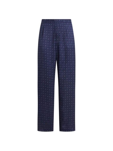 paisley-print trousers