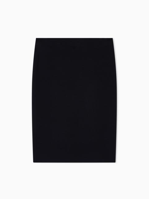 Milano-stitch pencil skirt