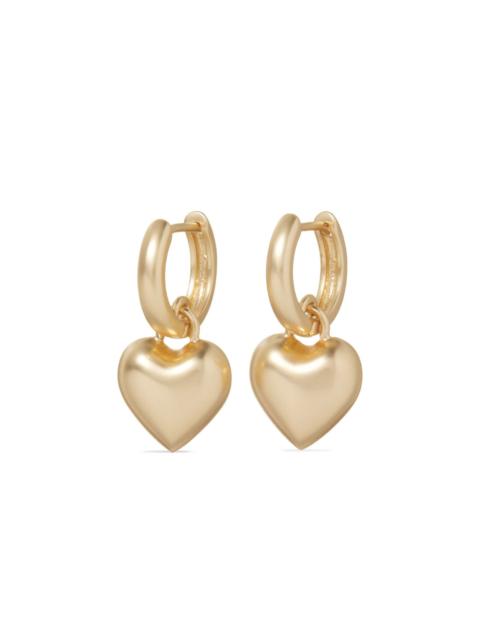 The Itsy Bitsy heart-charm hoop earrings