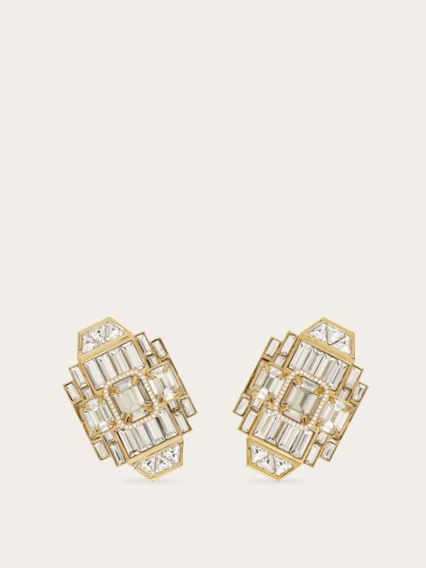Déco earrings with crystals