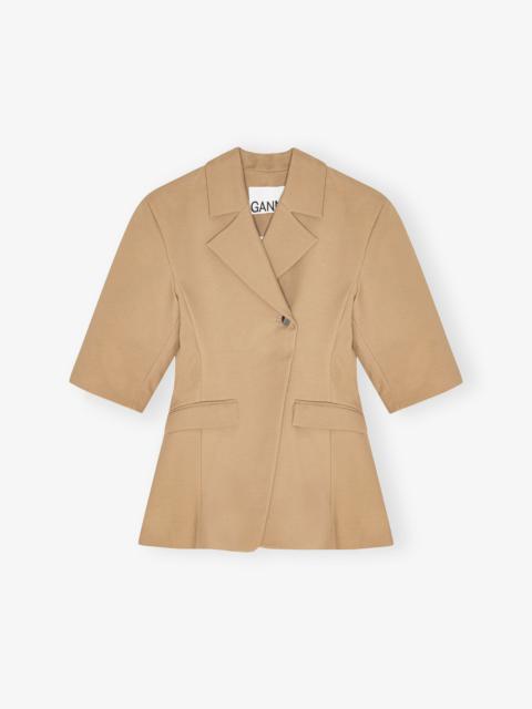 CAMEL 3/4 SLEEVE BLAZER
