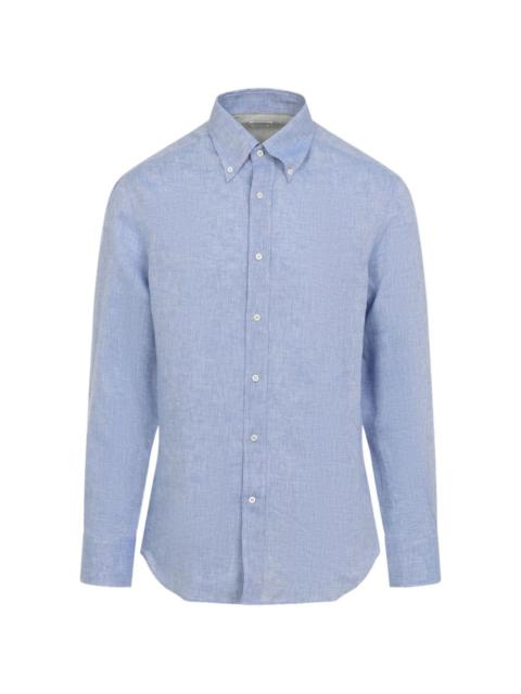 button-fastening shirt