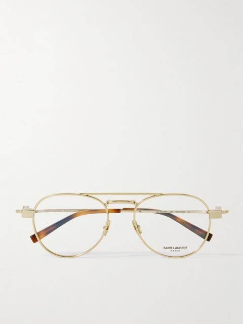 Aviator-style Gold-tone Optical Glasses
