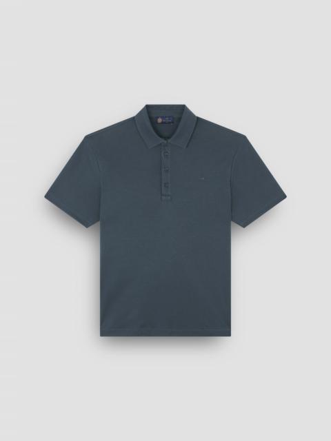 SUPIMA® COTTON JERSEY POLO SHIRT WITH SHARK FIN EMBROIDERY