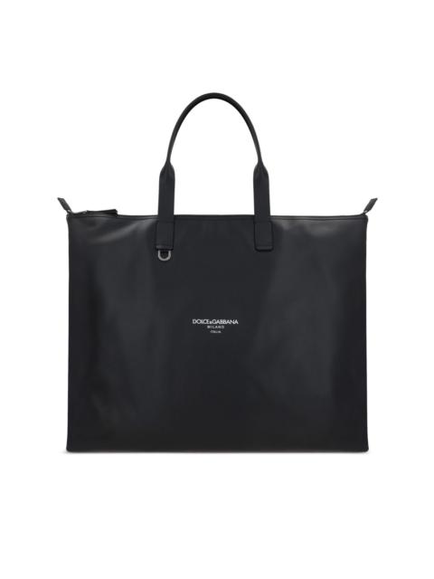 large leather tote bag