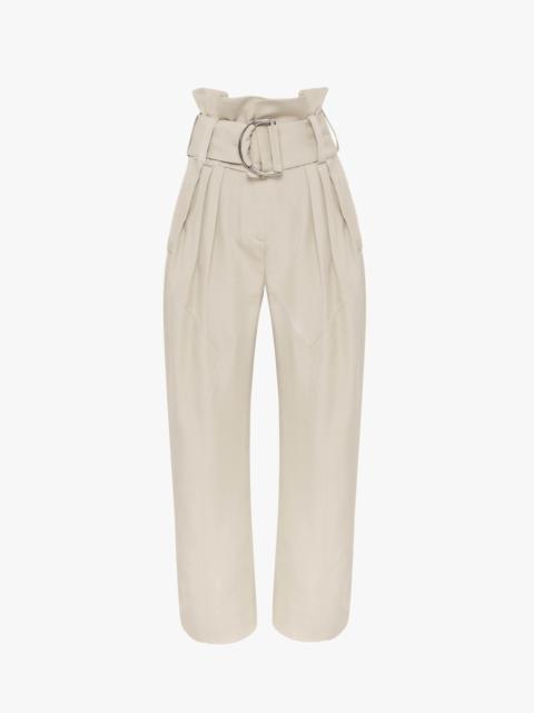 GATHERED WAIST D-RING TROUSERS