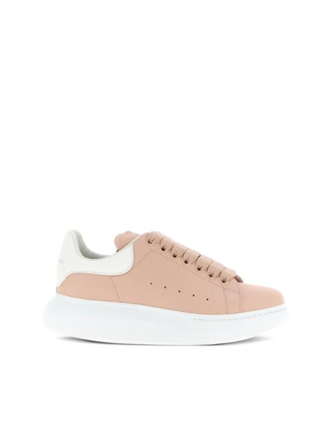 leather lace-up sneakers