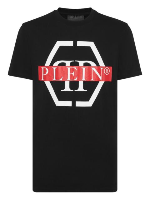 PP Tape-print round-neck T-shirt