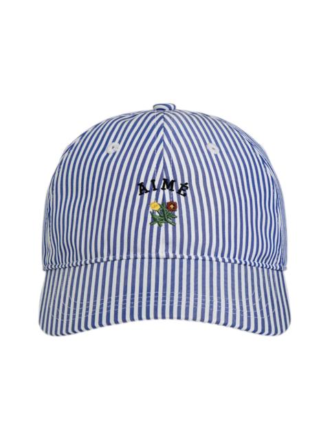 Aime Leon Dore Striped Crest Logo Hat Amparo Blue