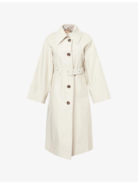 Robyn Belted Cotton-Blend Trench Coat