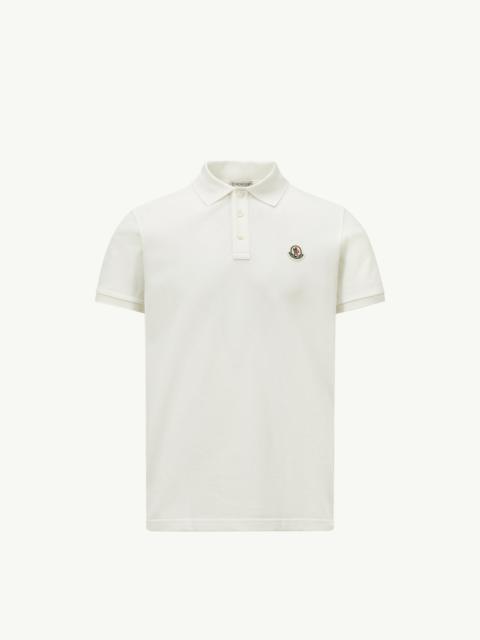 Striped Accent Cotton Piquet Polo Shirt