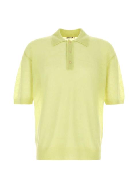 mohair blend polo shirt