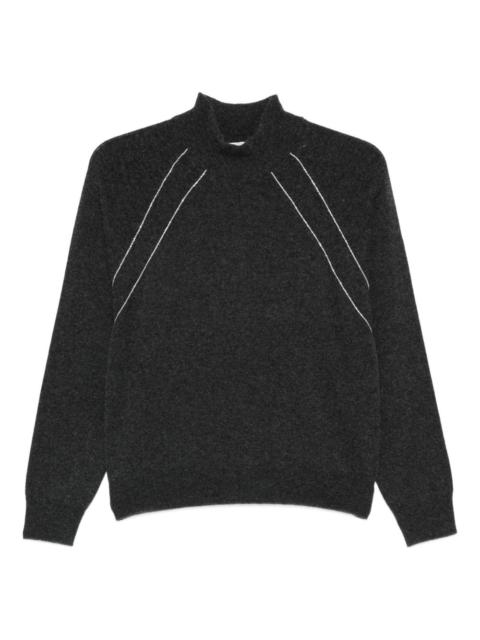 bead-detailed sweater