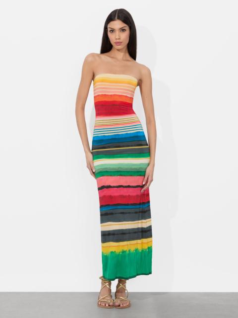 DELORA STRAPLESS MAXI DRESS