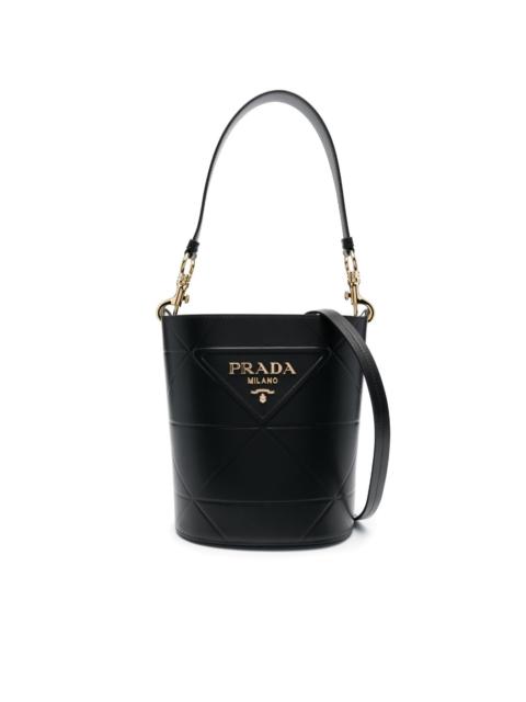 Symbole leather bucket bag