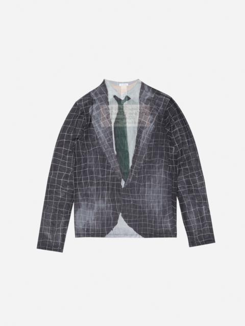 Mesh print t-shirt - Black Multicolor