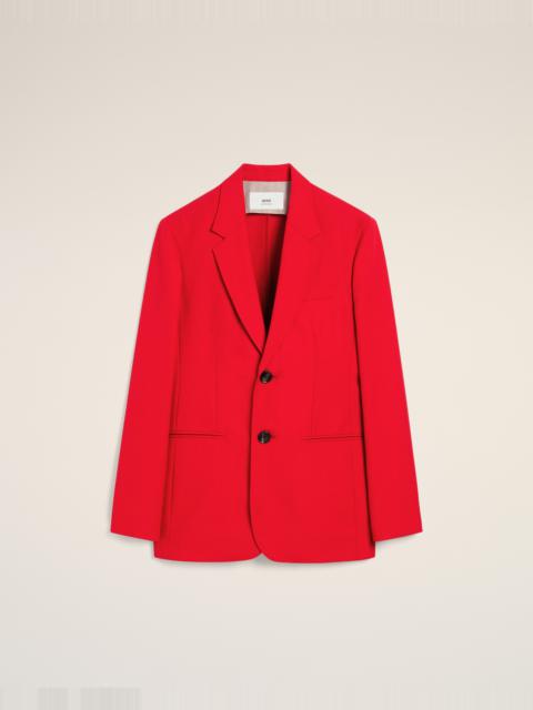 RED WOOL SEMI-LINED JACKET