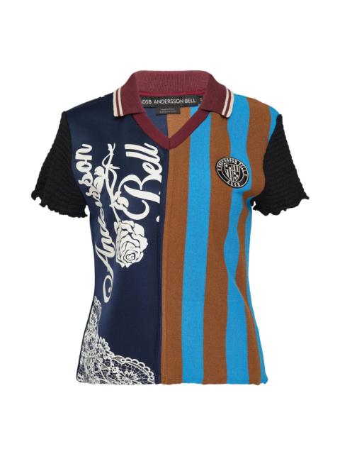 Reworked Football Collar Top