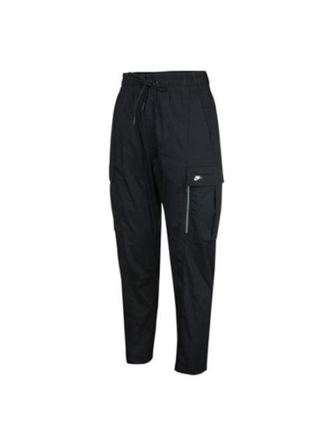Nike Sportswear Casual Cargo Big Pocket Breathable Long Pants Black CV9301-010