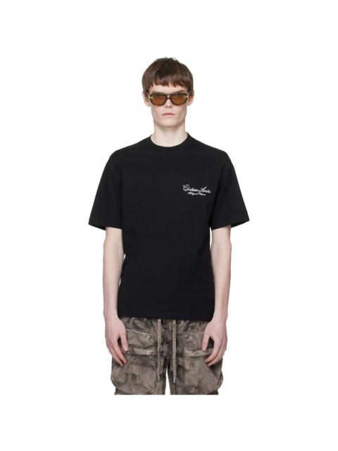 Black 'Chateau' Script T-shirt