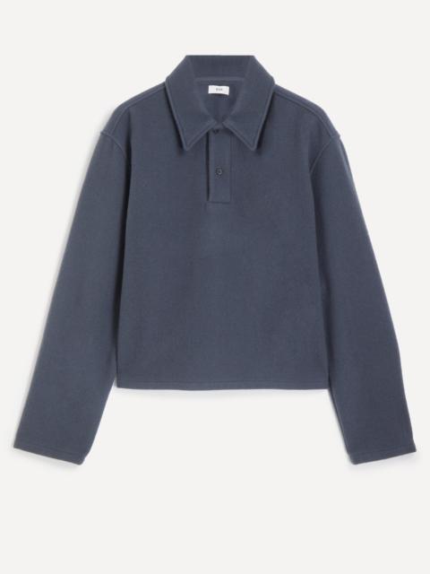 Fleece Polo Sweatshirt