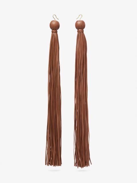 Tassel Leather Earrings