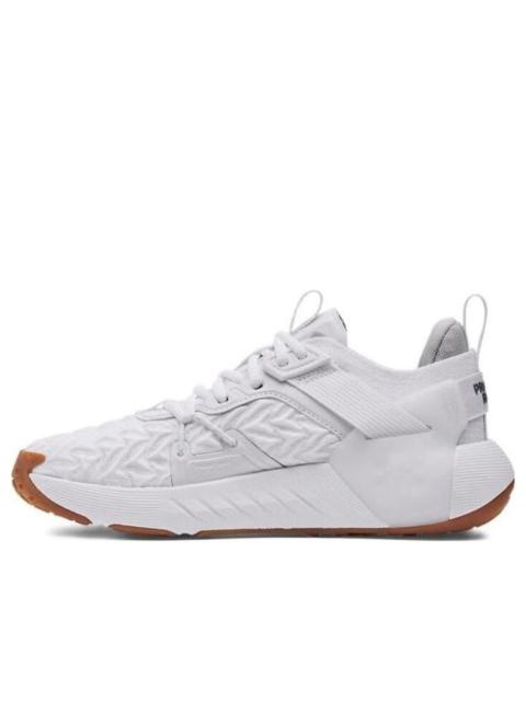 (WMNS) Under Armour Project Rock 6 'White Khaki' 3026535-100