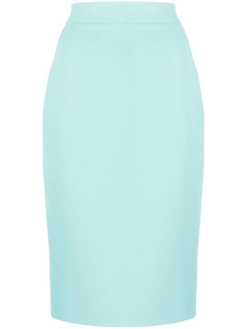 high-waist pencil skirt