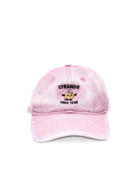 washed-effect baseball cap